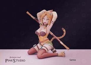 kajiya de hajimeru isekai lento vita samia anime manga harem arte sculture 3d print model - Mito3D