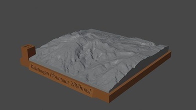 amistad montañas montaña paisaje volcán terreno ambiente naturaleza fotogrametría elevación dem Ciencias 3d print model - Mito3D