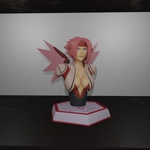 kallen code geass weiblich frau mädchen charakter stratfield anime stilisiert skulptur miniaturen figuren statue körper spiele spielzeuge 3d print model - Mito3D