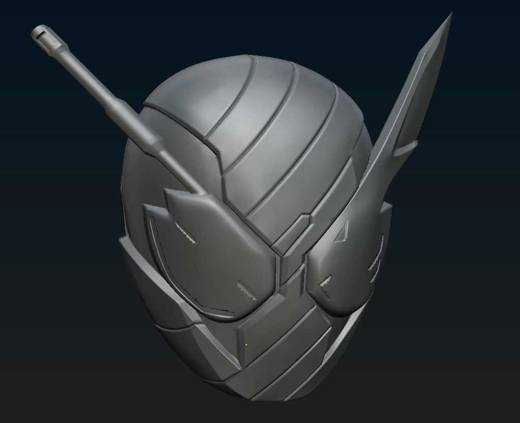 fahrer bauen 3d helm kamenrider tokusatsu 3dhelmet cosplay kunst 3D print model - Mito3D