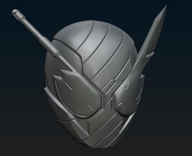 kamen cavaleiro construir 3d capacete kamenrider tokusatsu 3dhelmet cosplay arte 3d print model - Mito3D