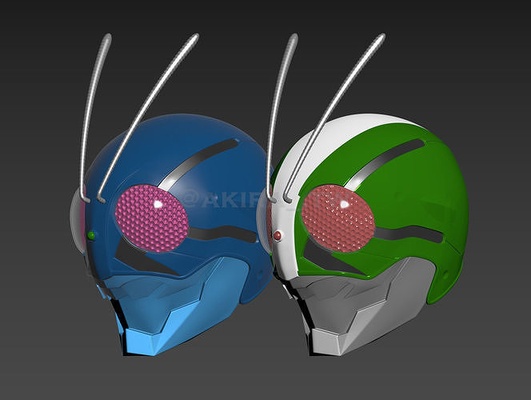 kamen rider first no1 no2 movie helmet cosplay ichigo art 3d print model - Mito3D