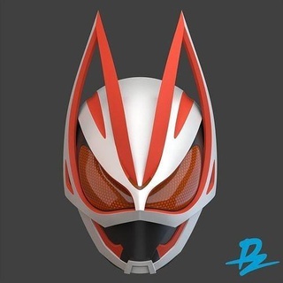 kamen rider geats kamenrider kamenridergeats 3dprint helmet mask kitsune newrider cosplay cosplayprop tokusatsu art scans replicas 3d print model - Mito3D