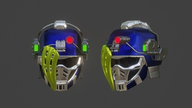 kamen cavaleiro snipe capacete stl 3mf 3d impressão modelo exaid bravo mascarado cosplay passatempo personagem fantasia faça 3d print model - Mito3D