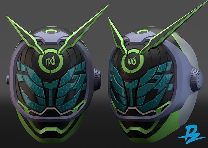 kamen cavalier woz Kamen Rider rhizome cheminée kamenriderwoz masque reiwa cosplayprop cosplay casque art scans répliques 3D print model - Mito3D