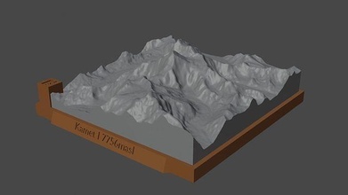 iqama Berg Landschaft Vulkan Terrain Umgebung Natur Photogrammetrie Elevation Wissenschaft 3d print model - Mito3D