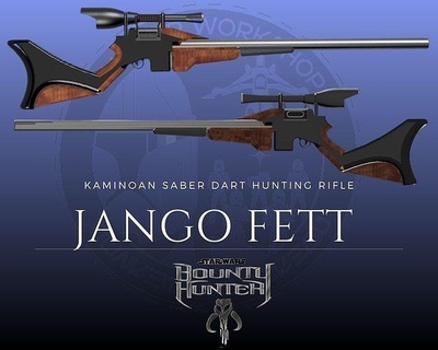 Kamino kılıç Dart oyunu avcılık tüfek Jeux Kostüm jango fett ödül avcı hobi kendin yap 3d print model - Mito3D
