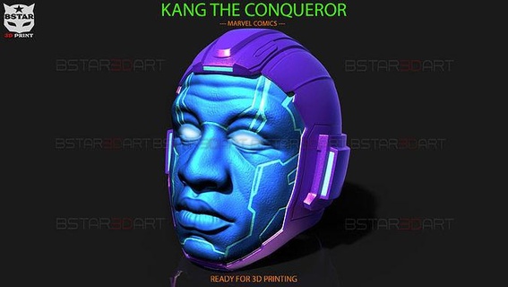 kang conquistador casco maravilla historietas 2023 máscara cosplay loki disfraz hormiga hombre disfraces Víspera Santos galactus juegos juguetes 3d print model - Mito3D