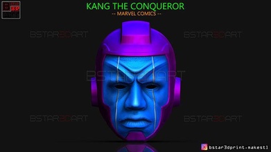 kang conqueror helmet - marvel comics mask cosplay comic loki toys costume games 3d print model - Mito3D