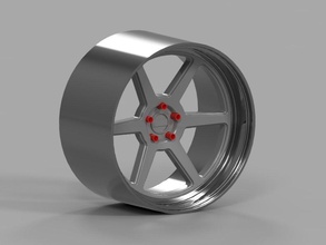 kansei roku jdm rim wheel chrome hobby diy automotive vehicle 3d print model - Mito3D
