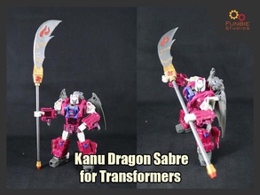 kanu dragon sabre transformers oriental weapon games toys 3d print model - Mito3D