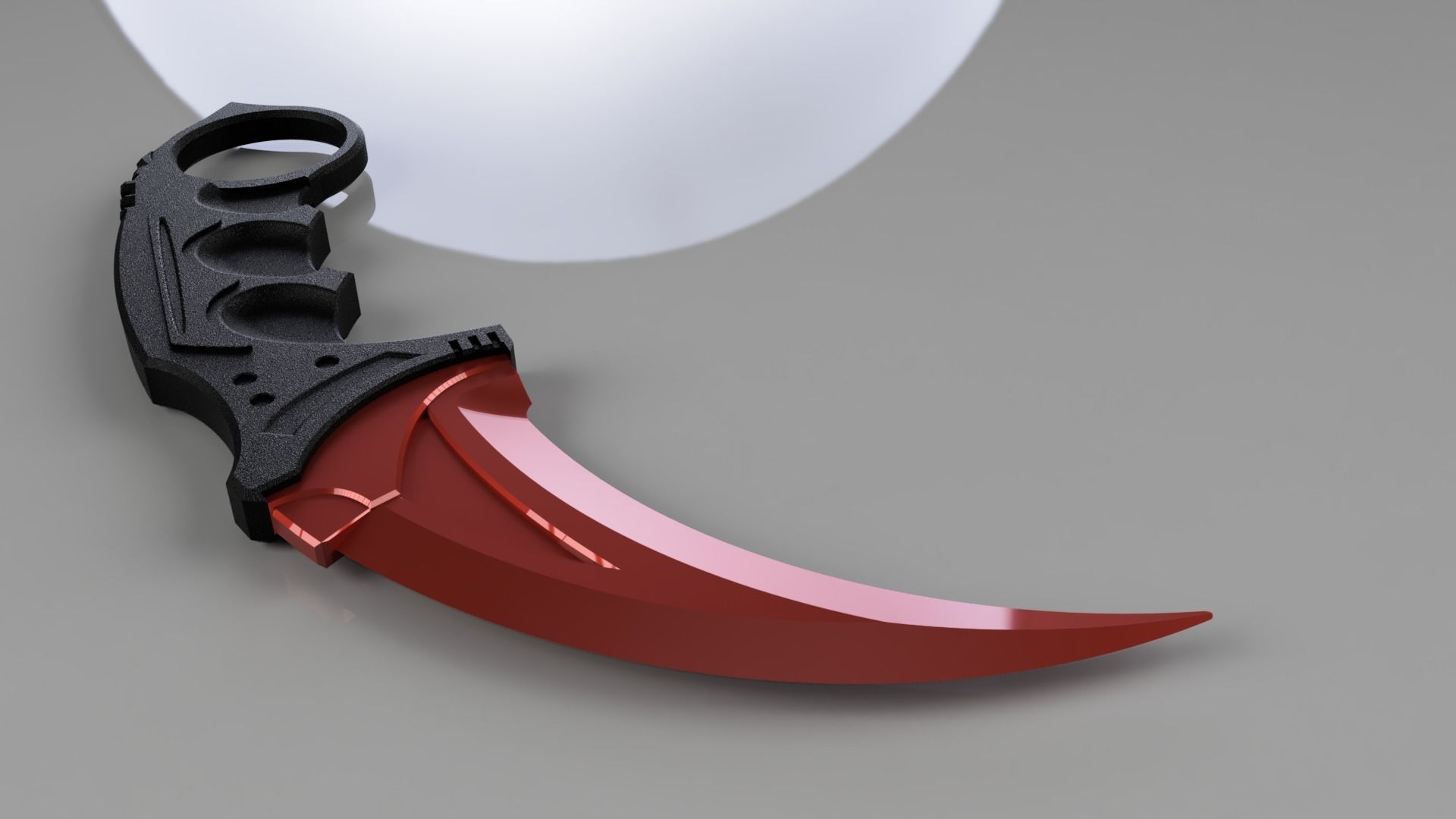 karambit couteau jouet 3dprint jeux jouets 3D print model - Mito3D