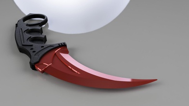 karambit couteau jouet 3dprint jeux jouets 3d print model - Mito3D