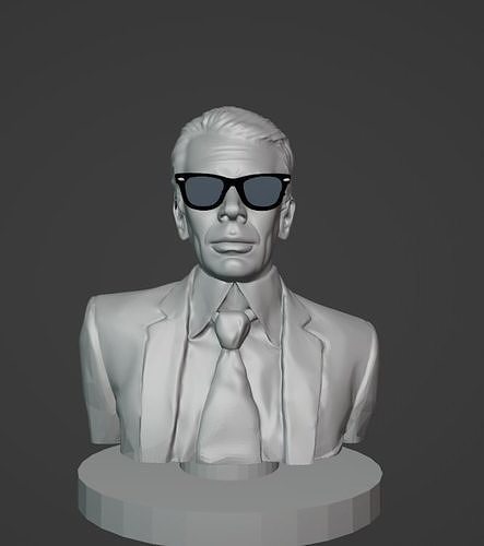 karl Lagerfeld Karl moda designer artista chanel Coco Chanel versace aniversário gucci tom Ford arte esculturas 3D print model - Mito3D