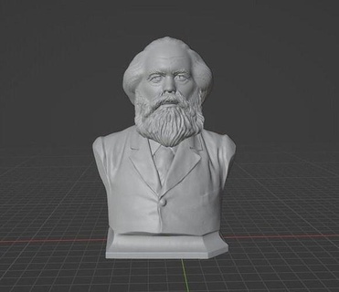 Karl marx Marx socialiste socialisme communiste communisme philosophe Anglais nietzche allemand lénine Vladimir staline sociologue art sculptures 3d print model - Mito3D