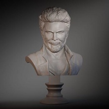 karl kentsel billy kasap büst sanat fanart erkekler adam şöhret karakter süper kahraman heykel minyatür heykeller aktör 3d print model - Mito3D