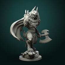 karrash forest shadow 3 variants statue sculpture art tabletop character werewolf boardgame dnd dndminiature pathfinder games toys miniature highdetail wargame fantasy board 3d print model - Mito3D