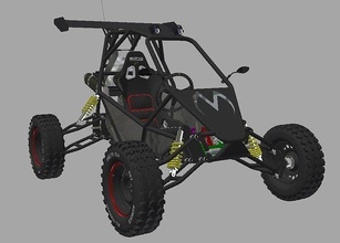 kart cross git araba gocart sepete f1 motor poli oyun birlik cart formula hobby diy automotive 3d print model - Mito3D