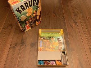 karuba board game organizer insert upright vertical storage games toys 3d print model - Mito3D