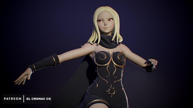 kat - gravity rush girl figure gravityrush gravitydaze 3dprintable 3dprint fanart sculpture games toys 3d print model - Mito3D