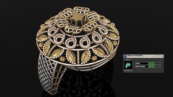 rana oro anillo 3d impresión expediente joyería joya plata imprimible diamante Moda platino collar enganchar anillos brillante vestir belleza compromiso modelos 3d print model - Mito3D