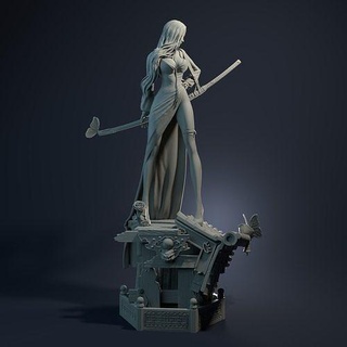 katana ragazza figurina figurine statua scultura arte 3dprint stampabile sculture arredamento design donna decorazione statuetta decorativo 3d print model - Mito3D