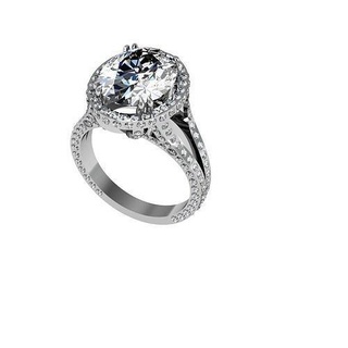katie Holmes Fidanzamento squillare gioielleria oro stampabile argento gioiello diamante platino hollywood Tom Cruise stelle film engagement moda anelli 3d print model - Mito3D