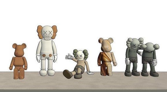 kaws oso ladrillo 3d modelos kaw personaje revitar 2023 figura cuerpo estatua Arte juguete escultura juegos juguetes casa decoración 3d print model - Mito3D