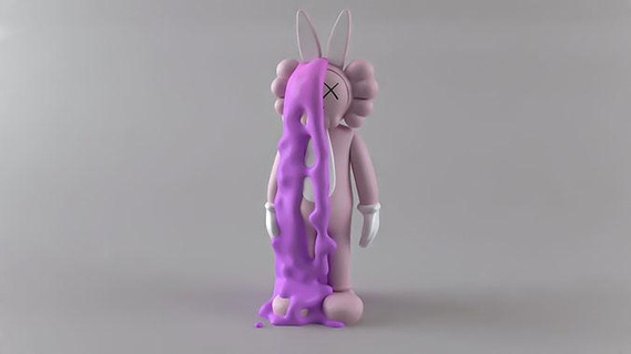 kaws tavşan sıvı heykel Sanat yüce bape ayı tuğlası yeezy nike Beyaz kapalı çağdaş sanat oyuncak tasarımcı oyuncaklar kawsart reçine Yazdır oyunlar heykeller 3d print model - Mito3D