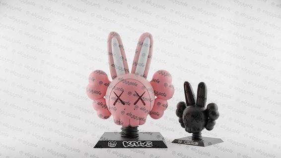 kaws büst suç ortağı tavşan Yazdır Arkadaş medicom oyuncak hipebeast eskültür karakter Şirin ganimet oyunlar hediye ayı tuğlası heykel karikatür Evcil Hayvan oyuncaklar 3d print model - Mito3D