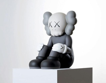 kaws companion watching print art bape medicom toy hypebeast esculpture character resting place collection street white contemporary bearbrick sneakers supreme scifi games toys 3d print model - Mito3D