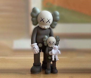 kaws companion x baby party print art medicom toy hypebeast esculpture character holiday sesame street white gone wear sneakers cute games toys 3d print model - Mito3D
