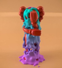 kaws el göz sıvı sanat heykel yüce bape hipebeast ayı tuğlası yeezy nike beyaz kapalı çağdaş oyuncak tasarımcı oyuncaklar kawsart reçine yazdır ürdün oyunlar 3d print model - Mito3D