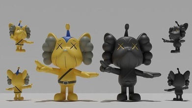 kaws jpp vinil hipebeast medicom ayı tuğlası oyuncak 3dprint bape karakter Sanat heykel oyun yazdırılabilir oyuncaklar Arkadaş parçalanmış oyunlar 3d print model - Mito3D