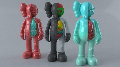 kaws organlar heykel sanat yüce bape hipebeast ayı tuğlası yeezy nike beyaz kapalı çağdaş oyuncak tasarımcı oyuncaklar kawsart reçine yazdır heykeller 3dresinprint oyunlar 3d print model - Mito3D