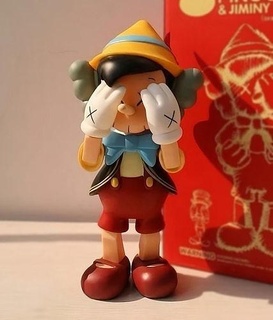 kaws pinocchio print companion art toy vinyl disney cartoon character sofubi limited collection cute edition collectibles bearbrick gepetto jiminy cricket hunter games toys 3d print model - Mito3D