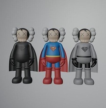 kaws Süpermen klasik karakter Sanat hipebeast medicom heykel Arkadaş bape tatil dc çizgi roman Beyaz kapalı snickers kentsel giyinmek şekil oyunlar oyuncaklar 3d print model - Mito3D