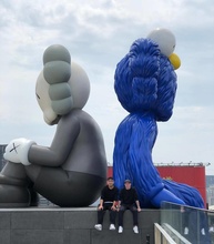 kaws watching kaws figure sculpture toy collectionable disney  art figurine conceptual statue body character fantasy lego man sci fi brand lego brand games toys games toys 3d print model - Mito3D