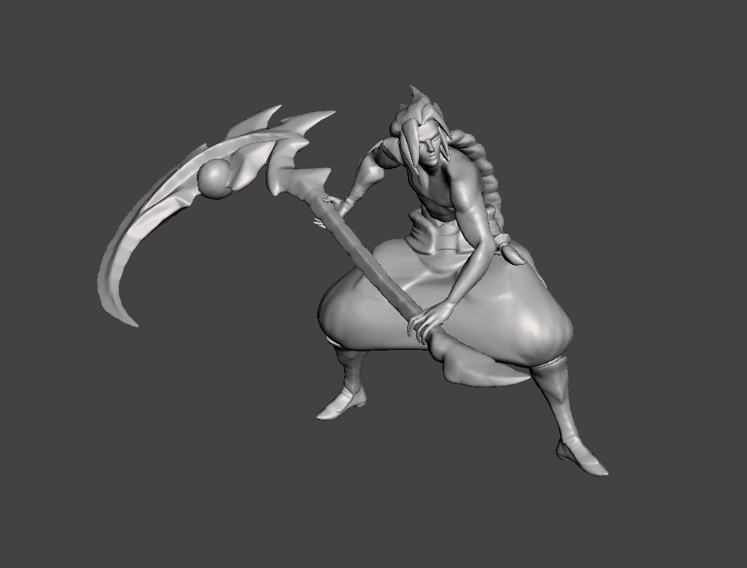 kayn 3d model iblis tırpan lig of efsaneler vahşi yarık lol oyunlar oyuncaklar 3D print model - Mito3D