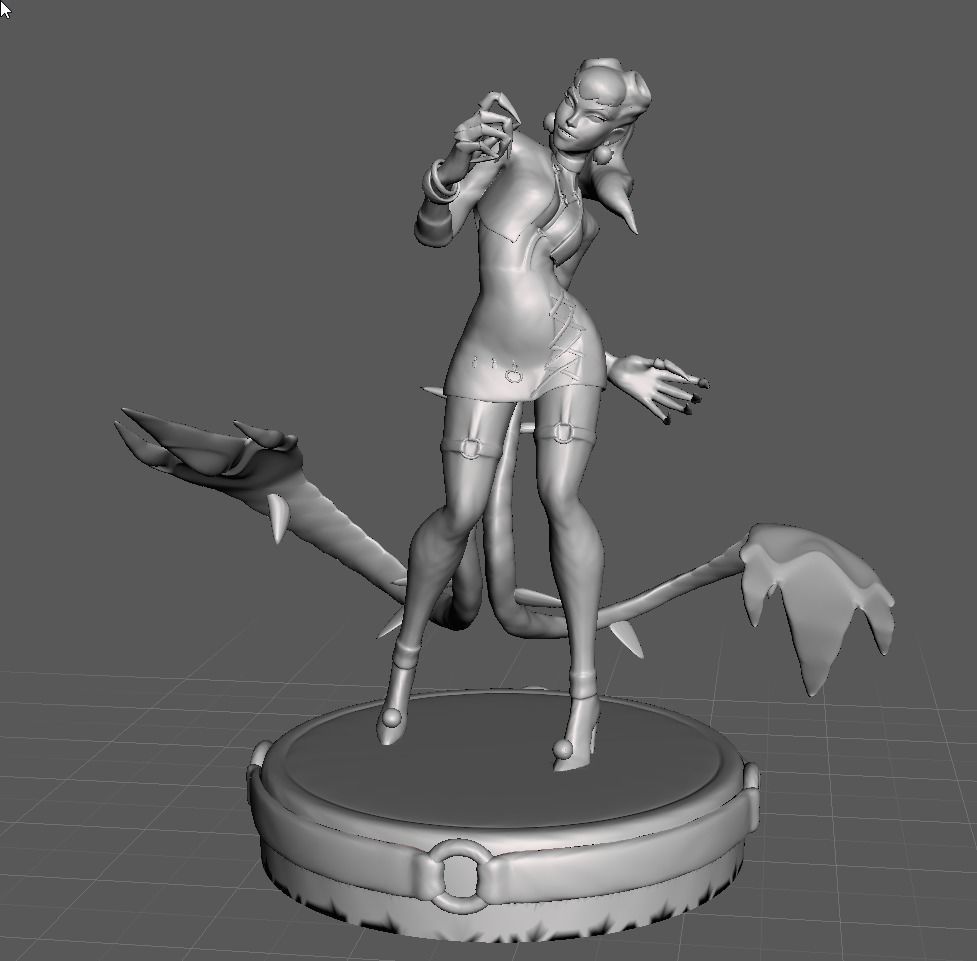 kda evelynn 3d modèle sauvage crevasse ligue of légendes lol jeux jouets 3D print model - Mito3D