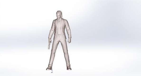 keanu reeves attore uomo signore arte sculture 3d print model - Mito3D