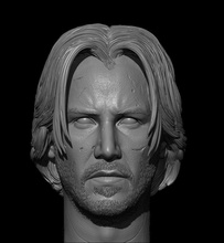 keanu reeves john mèche 1 6 4k super haute résolution version texture homme sculpture statue portrait visage jeux jouets 3d print model - Mito3D