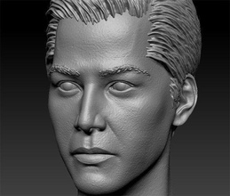 keanu reeves art portrait male man head actor celebrity sculptures bust character human sculpteo shapeways 3d print model - Mito3D