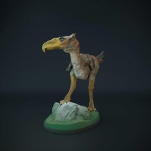keleken ayakta hayvan kuş yaratık şekil mini heykel minyatür buz yaş tarih öncesi terör tüyler dnd Devri etobur tüylü Paleoart kuşu titaniler Sanat heykeller 3d print model - Mito3D