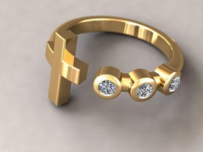kengkod27 Schmuck amethyst genial diamant diamond emerald engagement frei gem Edelsteine Edelstein gold Juwel Platin kostbar ring Ringe ruby Kreuz 3d print model - Mito3D