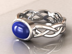 kengkod53 céltico anillo lapis lazuli amatista brillante diamante diamante esmeralda compromiso gratis joya gemas piedra preciosa oro joyería platino precioso anillos rubí zafiro 3d print model - Mito3D