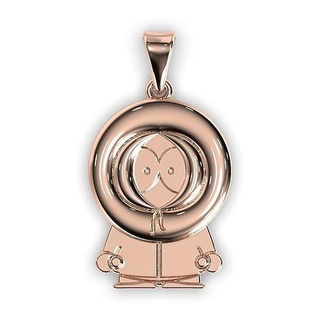 kenny mccormick jewerly pendant kenny mccormick jewerly pendant gold silver printable jewel sterling medalion fashion pendants jewelry south park character cartoon mysterion el pollo cartoon character character cartoon  3d print model - Mito3D