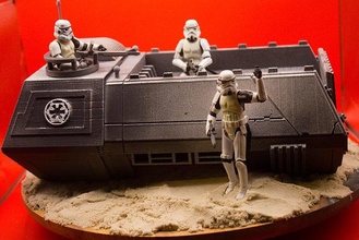 Kenobi Stormtrooper transporte Obi Wan estrella guerras vader boba Fett mandaloriano juegos juguetes 3d print model - Mito3D