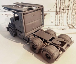 kenworth t410sar truck model container assembly cargo shipping transport robot freight aeronautic mechanical hobby diy automotive 3d print model - Mito3D