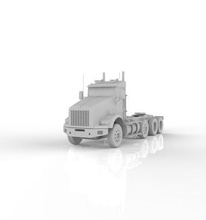 kenworth t800 chassis truck 4axle 2005 sleeper cab 2018 heavy large semitruck transport vehicle vehicles hobby automotive american trailer buffalo diy 3d print model - Mito3D